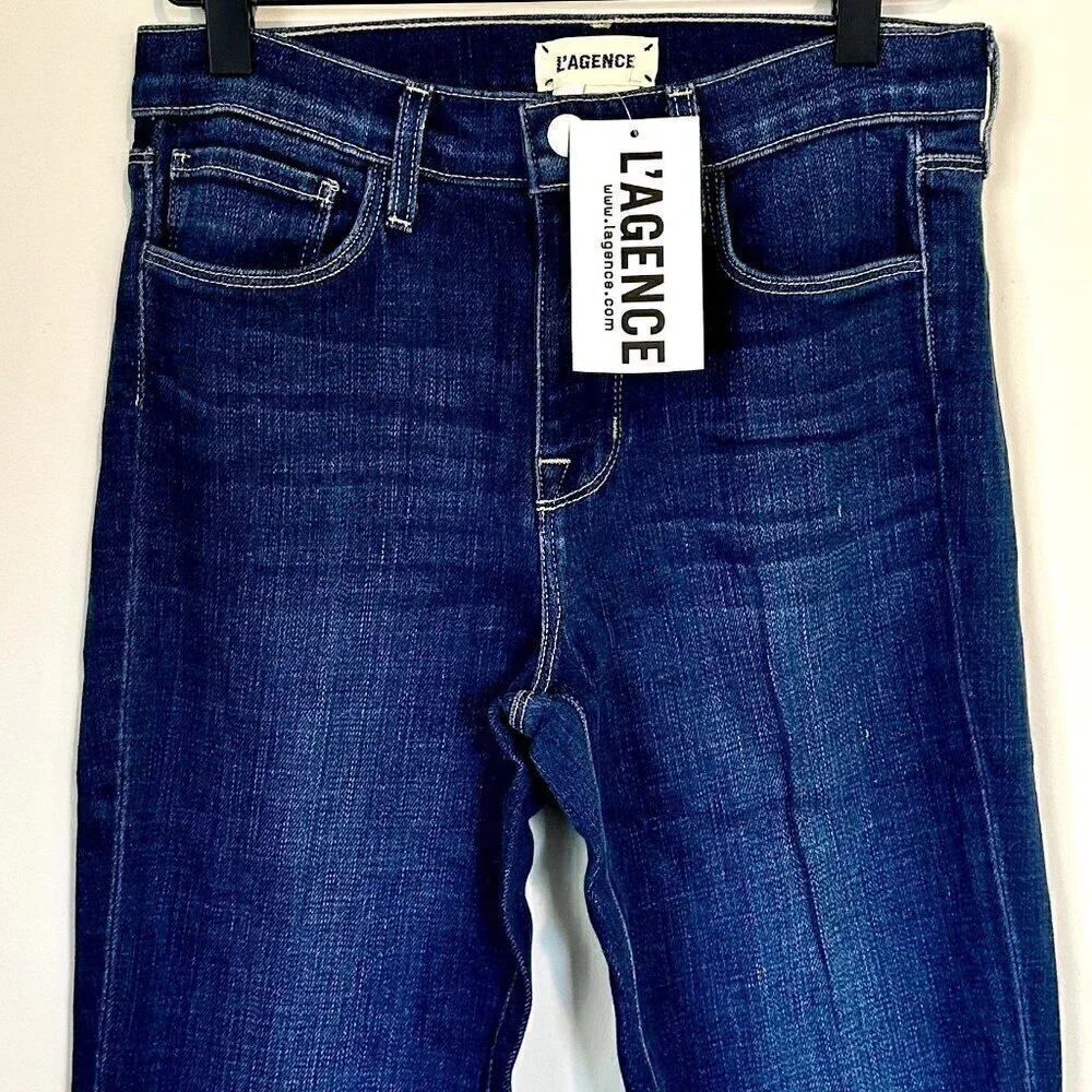 NWT L'AGENCE Bell High Rise Flare Jean in Delta - Size 25